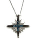 14K Gold & Black Diamond Star Of Bethlehem Opening Magnetic Necklace